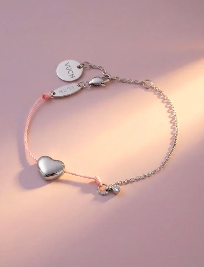 Náramok Shiny Heart Pink