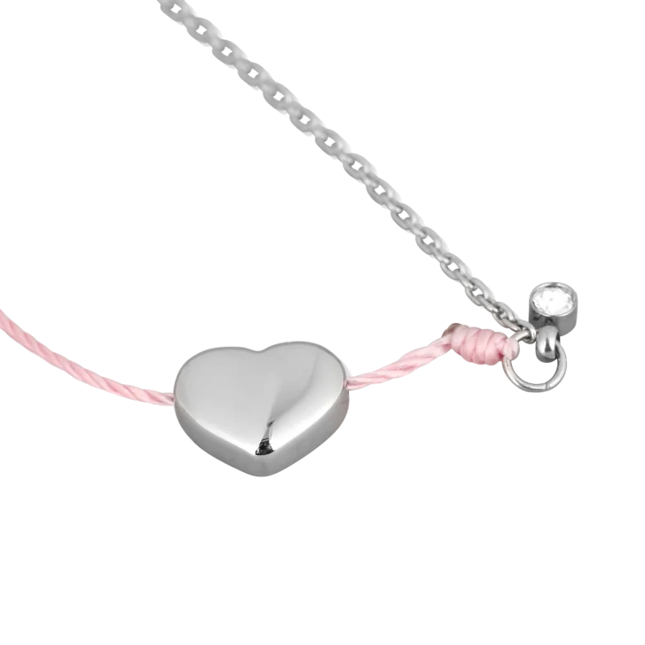 Náramok Shiny Heart Pink