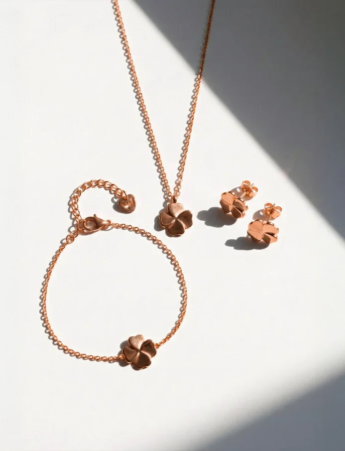 Náušnice Fouria Rose Gold