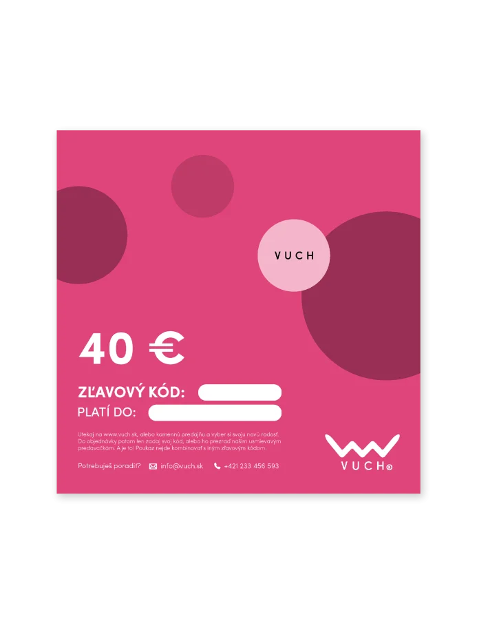 Elektronická darčeková poukážka v hodnote 40 €
