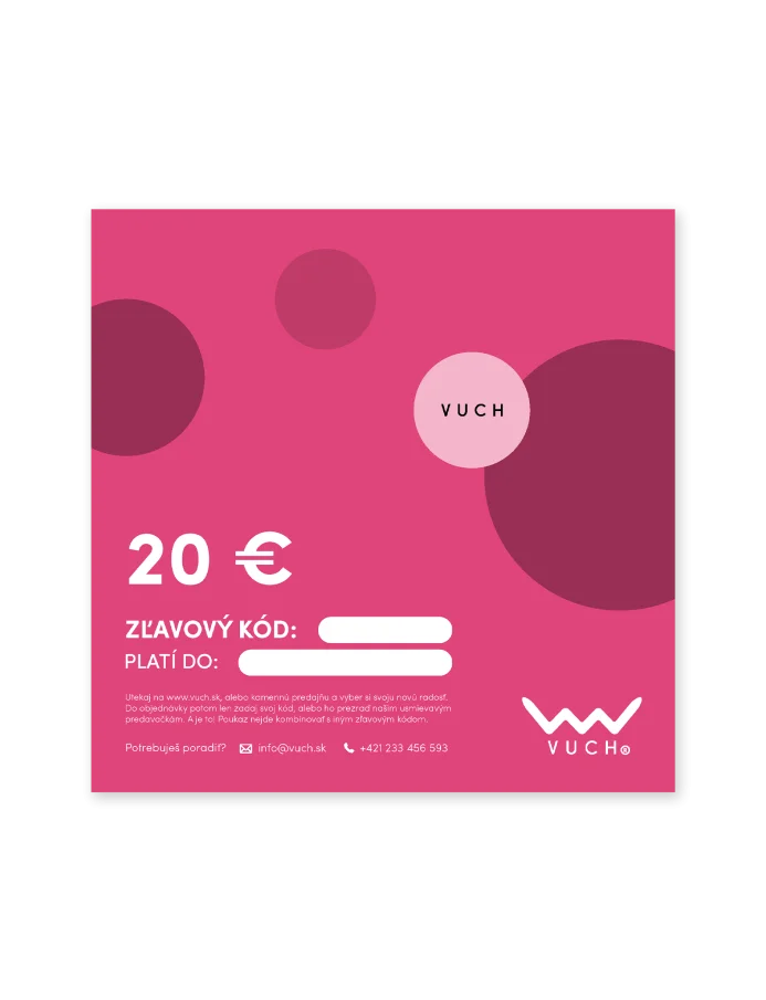 Elektronická darčeková poukážka v hodnote 20 €