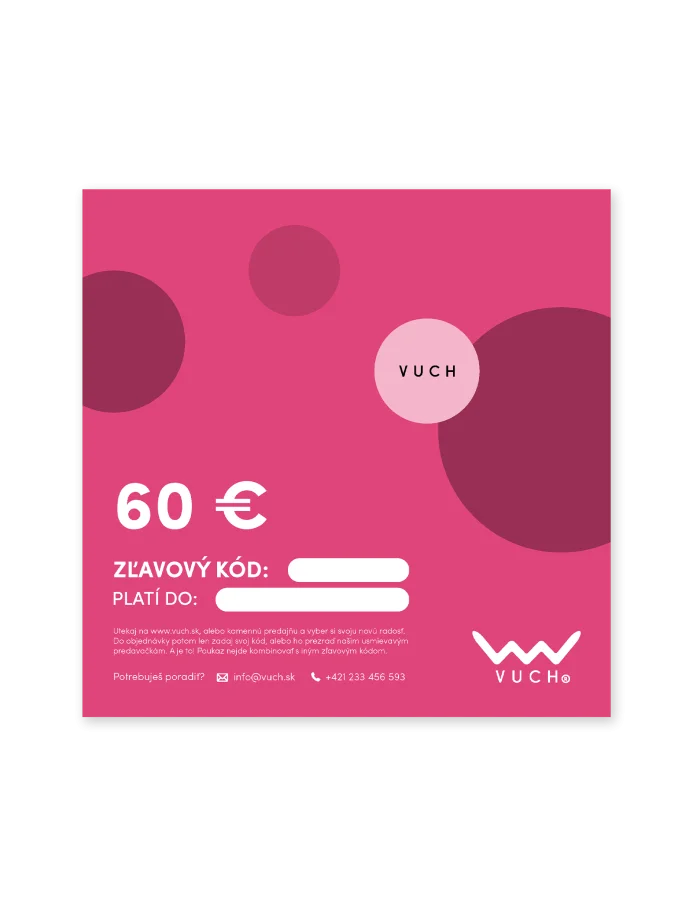 Elektronická darčeková poukážka v hodnote 60 €