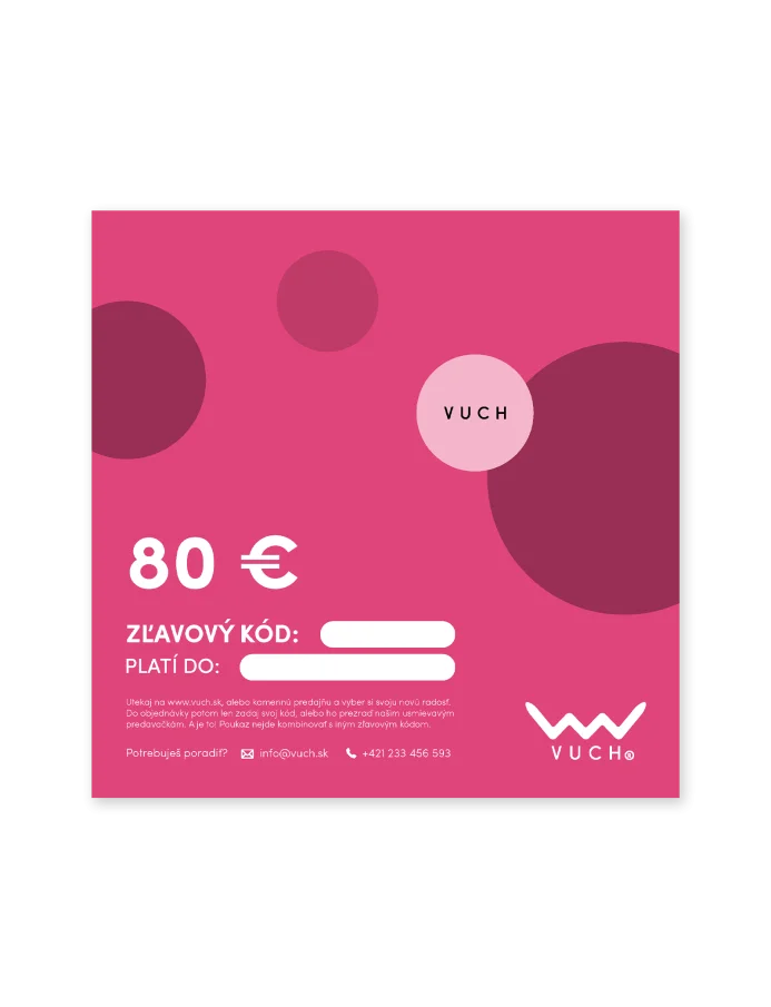 Elektronická darčeková poukážka v hodnote 80 €