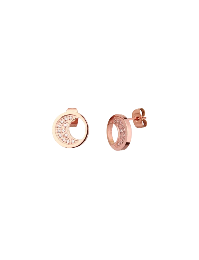 Náušnice Moon Rose Gold