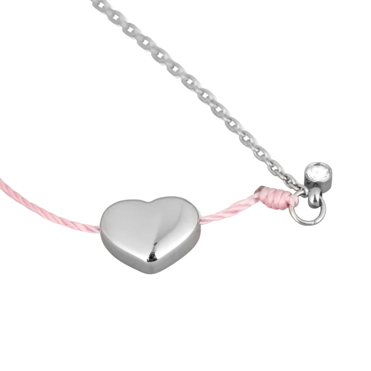 Náramok Shiny Heart Pink