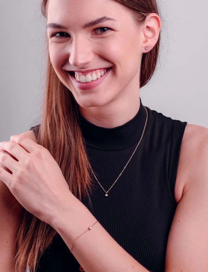 Náušnice Gem Rose Gold