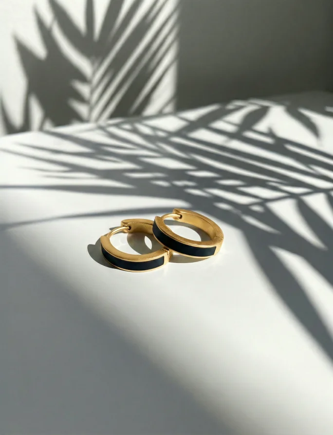 Náušnice Black Sara Gold