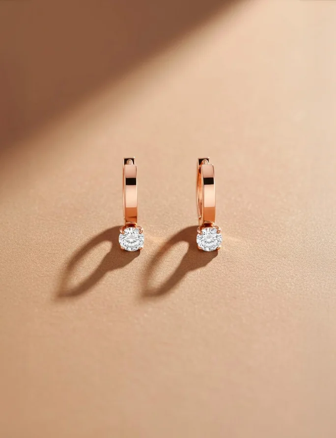 Náušnice Manilla Rose Gold