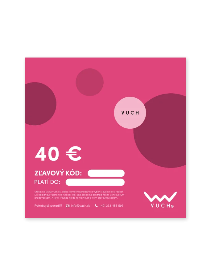 Elektronická darčeková poukážka v hodnote 40 €