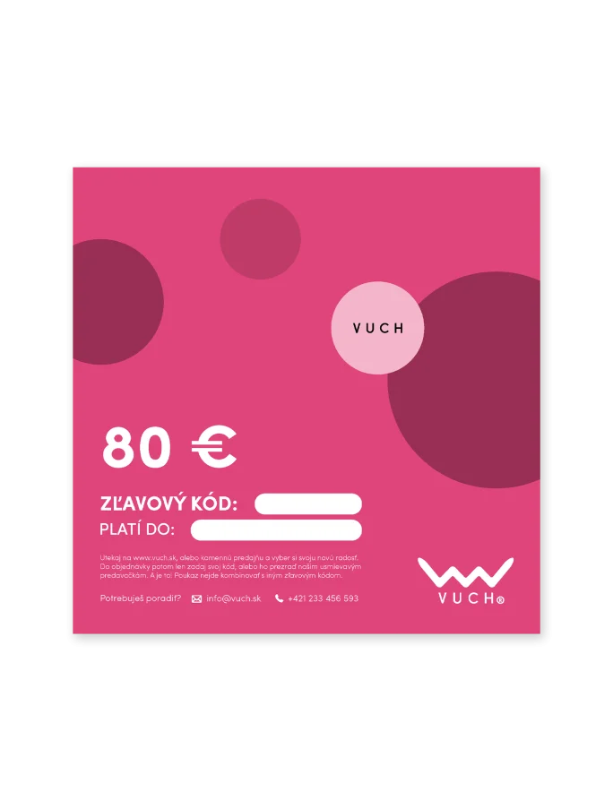 Elektronická darčeková poukážka v hodnote 80 €