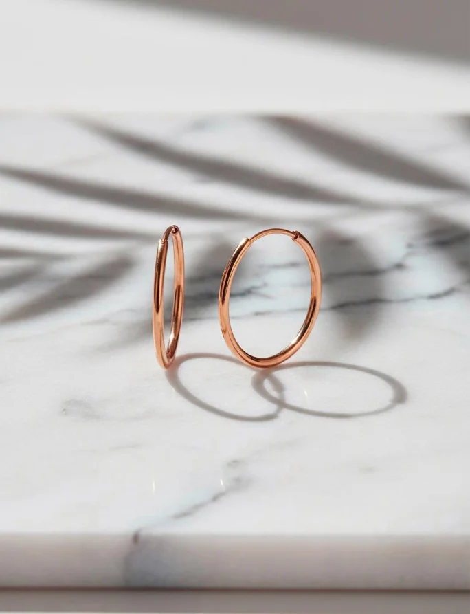 Náušnice Yetta Middle Rose Gold