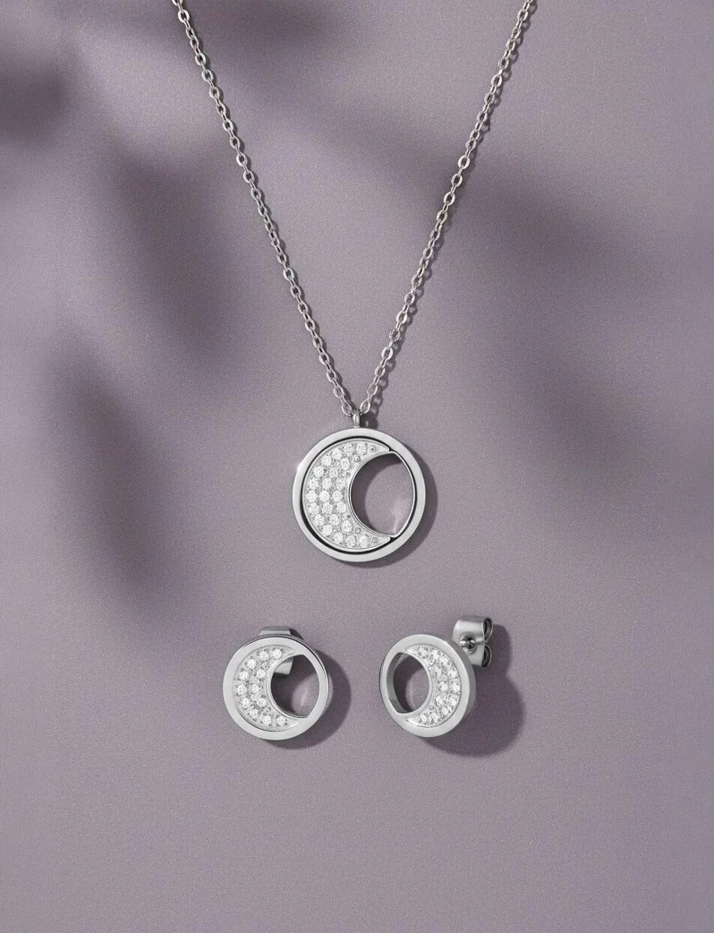 Náušnice Moon Silver