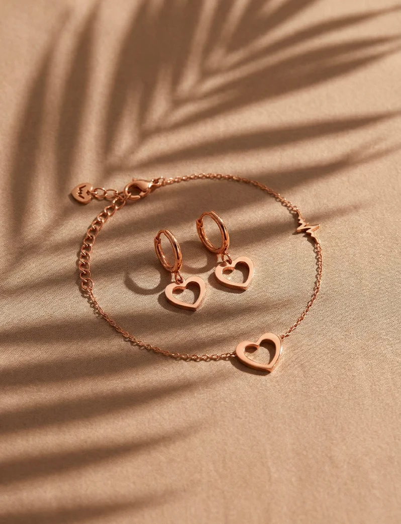 Náušnice Glimmer Rose Gold