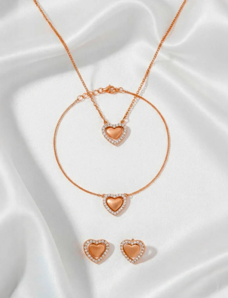 Náušnice Lunira Rose Gold