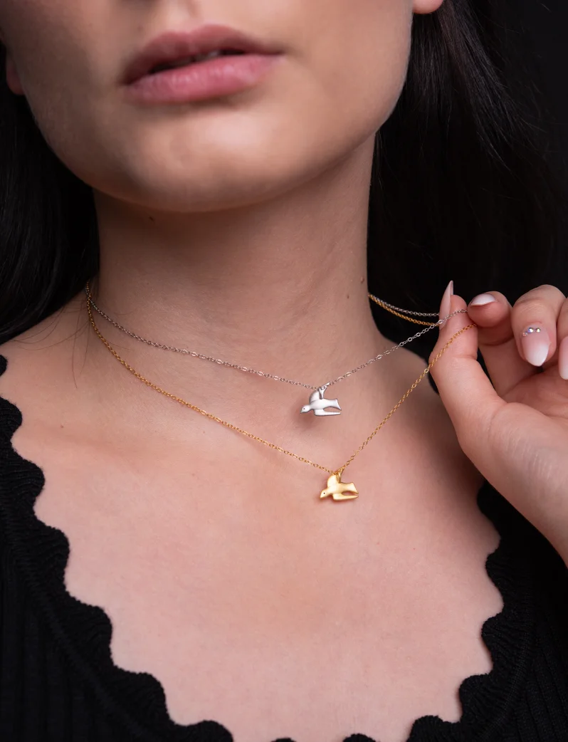 Náhrdelník Dove Silver