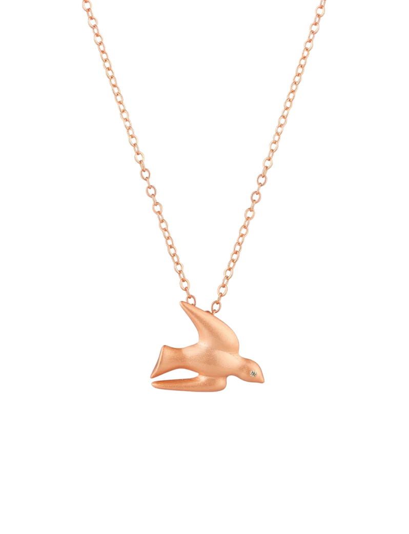 Náhrdelník Dove Rose Gold