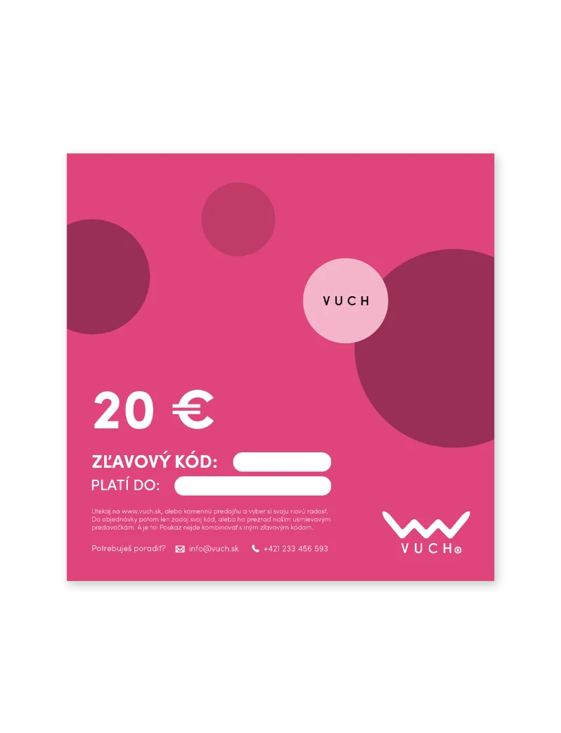 Elektronická darčeková poukážka v hodnote 20 €