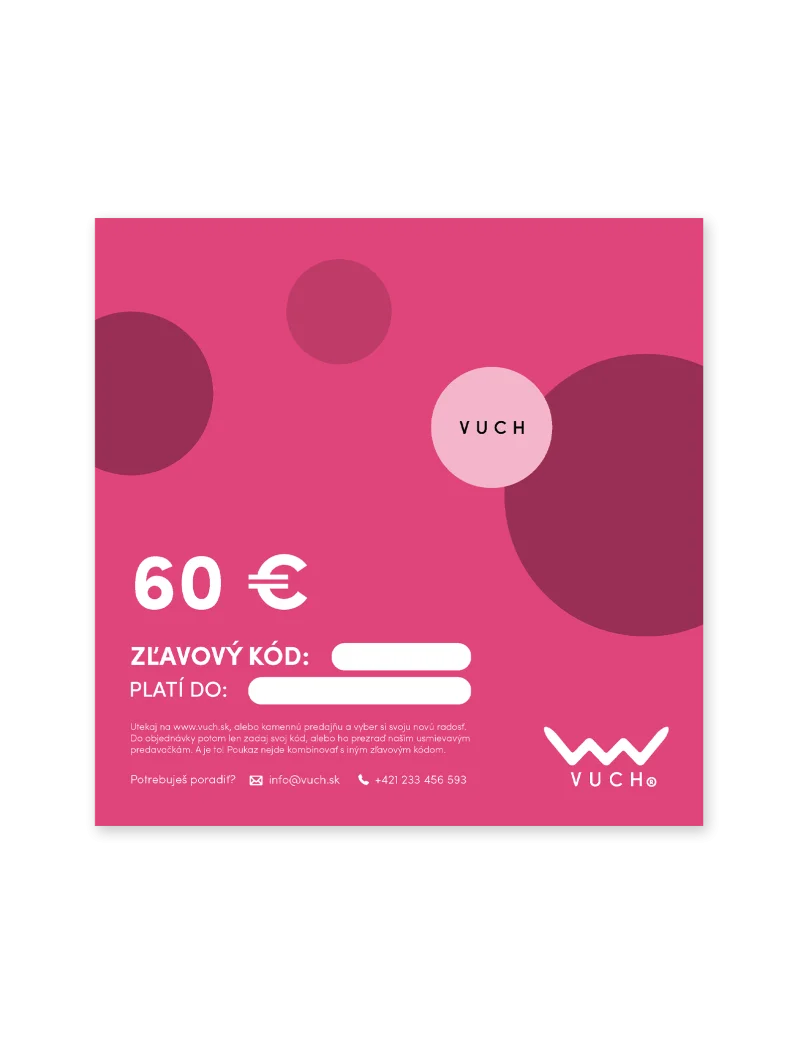 Elektronická darčeková poukážka v hodnote 60 €