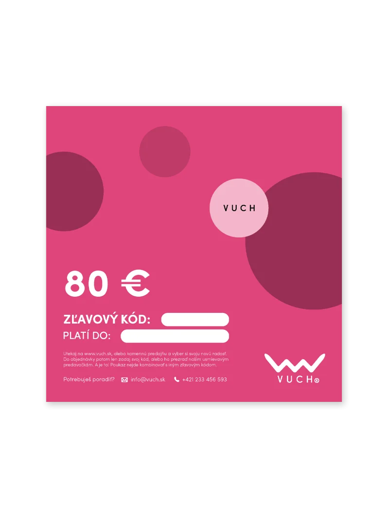 Elektronická darčeková poukážka v hodnote 80 €