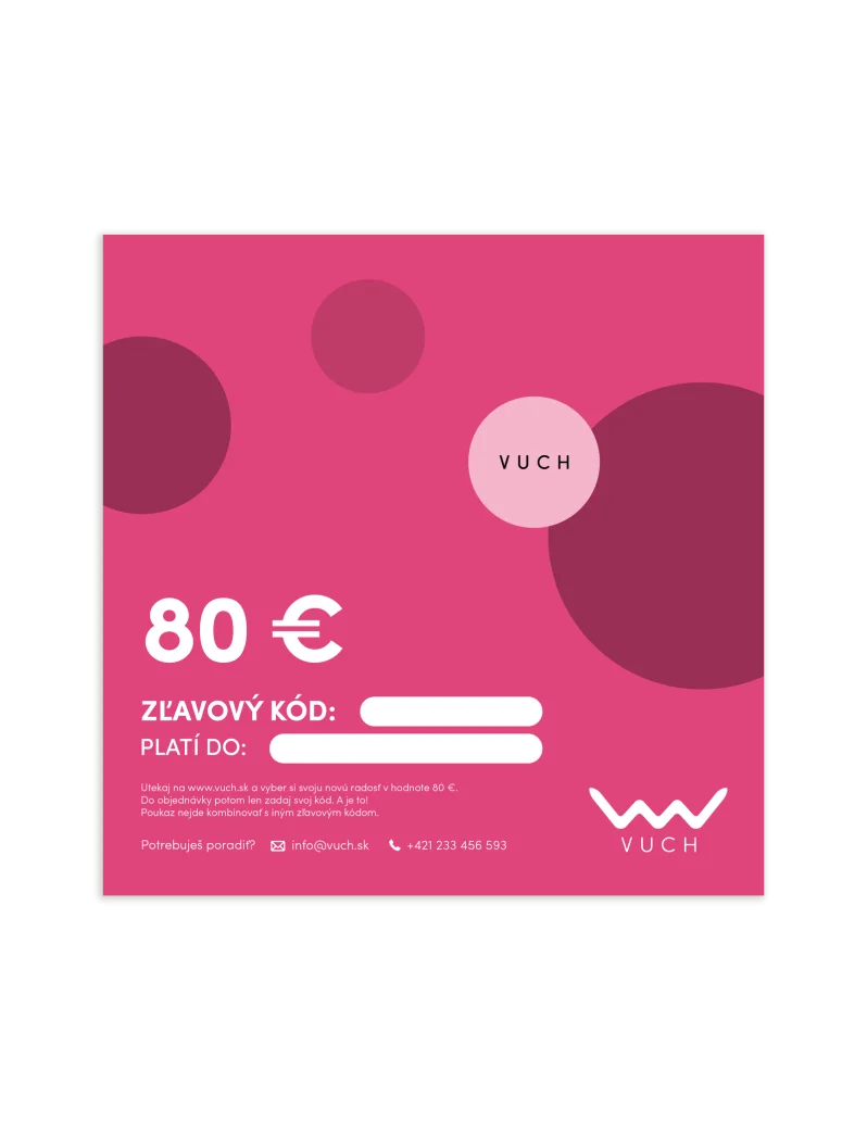 Elektronická darčeková poukážka v hodnote 80 €